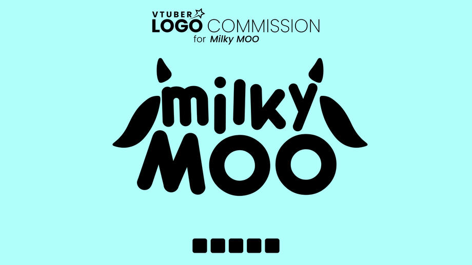 Milky MOO Logo Design for Milk Box : VTuber Inspired