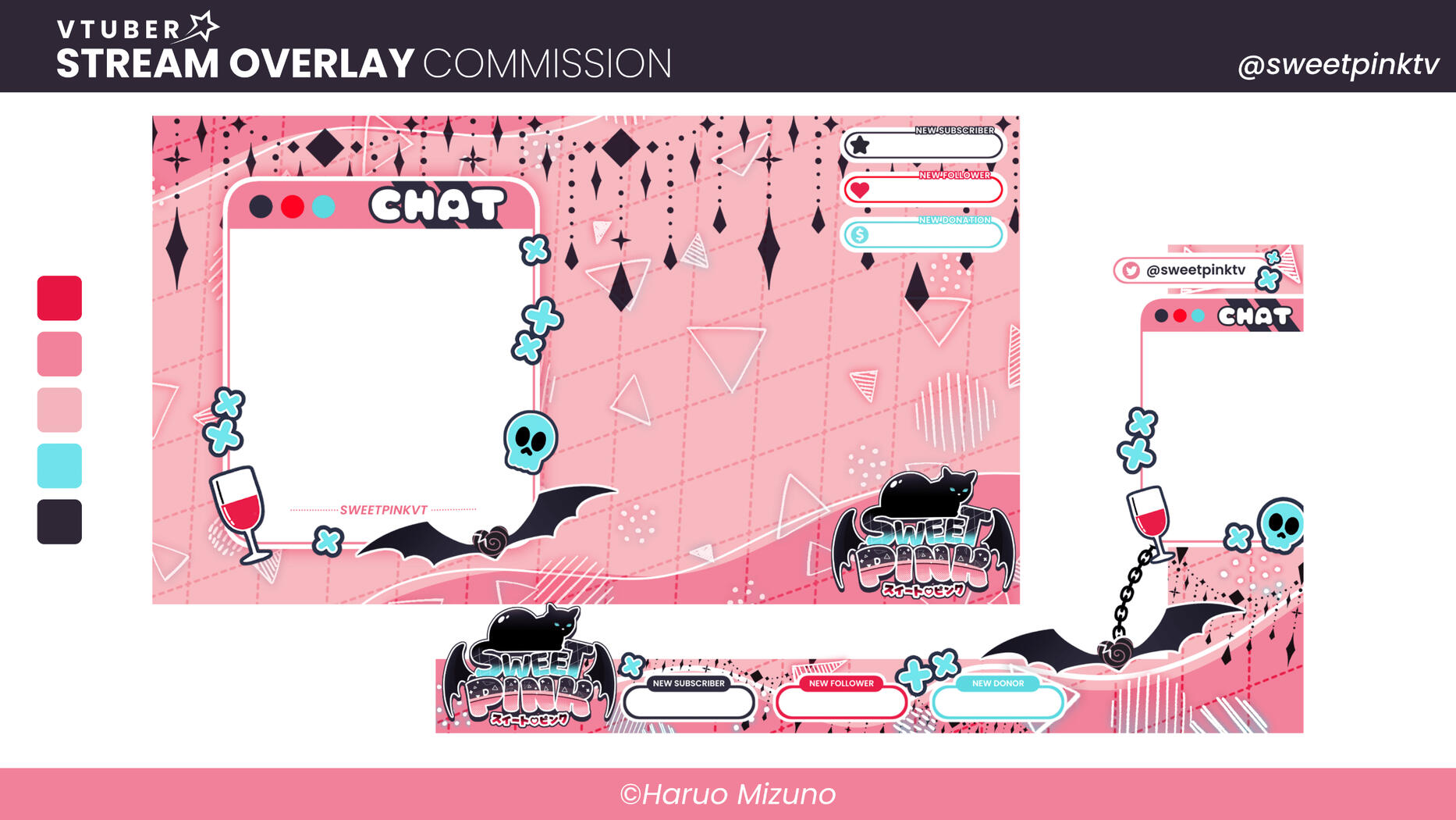 Stream Overlays for SweetPinkVT
