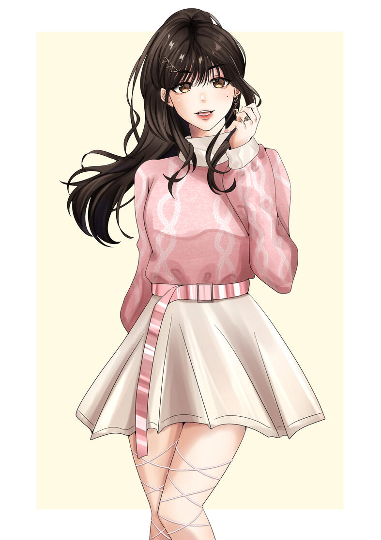 My friend Pyrene commissioned me for a illustration of her character, her design fits her very well.